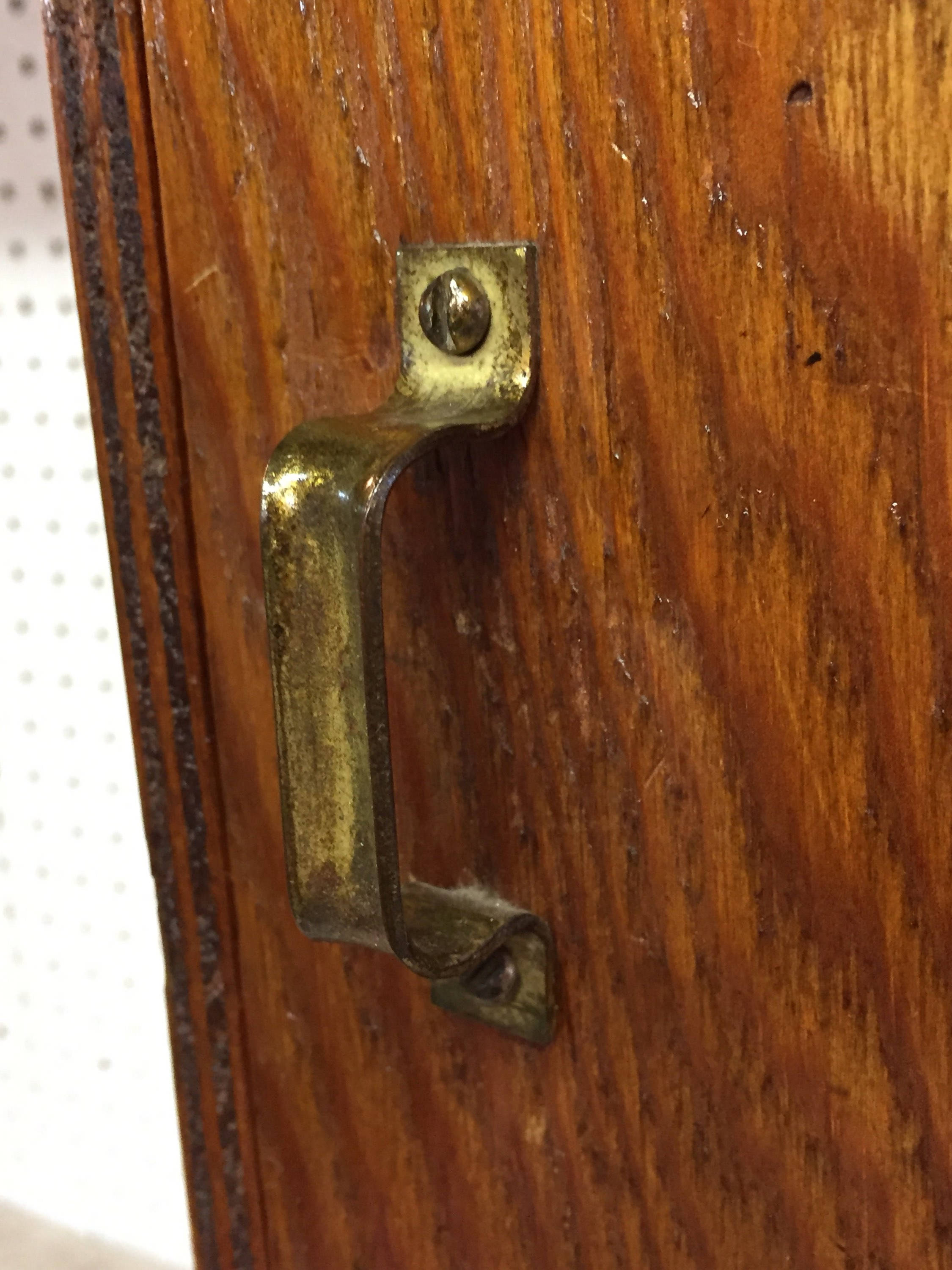 Vintage 1960'S Wooden Storage Organizer Old Wooden Hardware