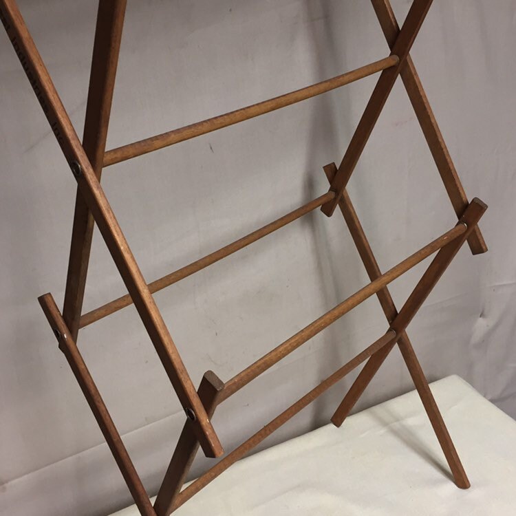 Worldsbest Industries Inc. Wooden Clothes Drying Rack, Folding Clothes