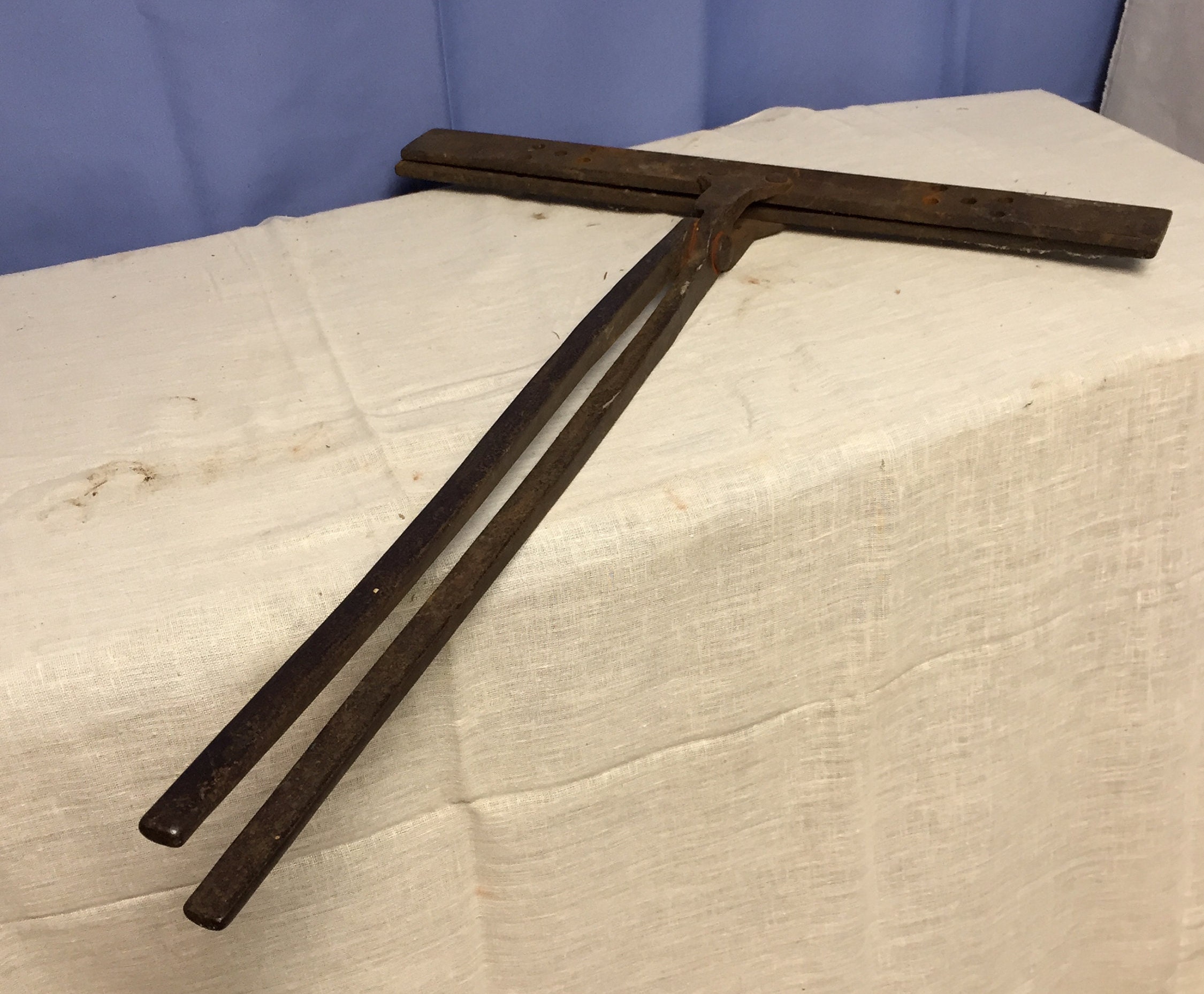 Vintage 18 Tinsmith Metal Roofing Seam Bending Tongs Tool Roof Edge