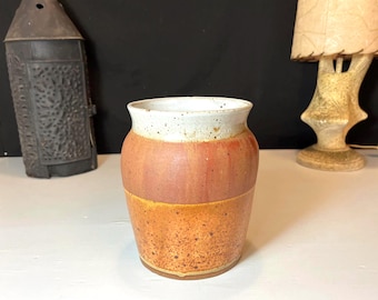 Studio Pottery Pot, Stoneware Vase, Artist Signed and Numbered