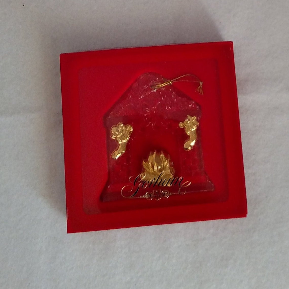 Gorham plomo cristal chimenea ornamento hecho en Alemania | Etsy