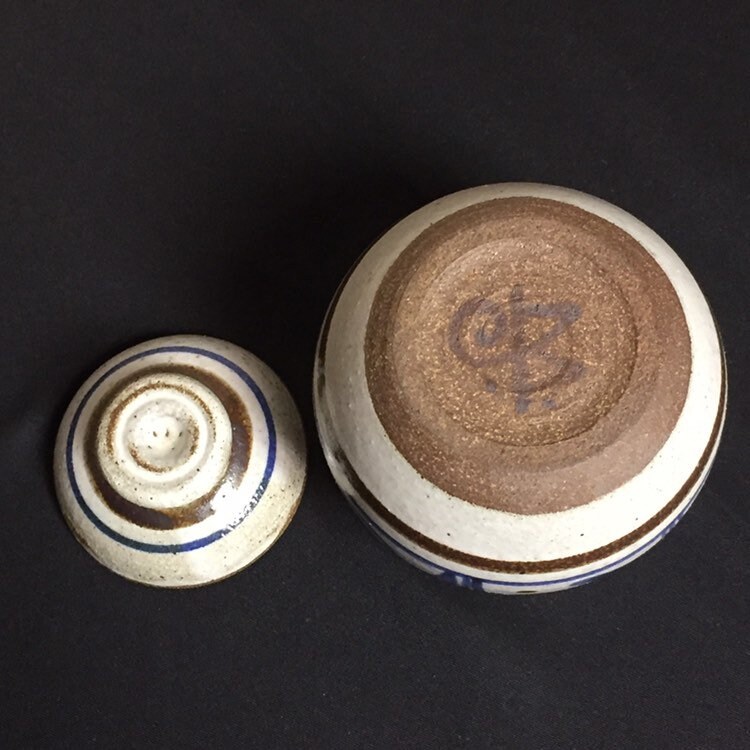 Sandstone Pottery Pot With Lid, Handmade by Made in Jerome Pottery