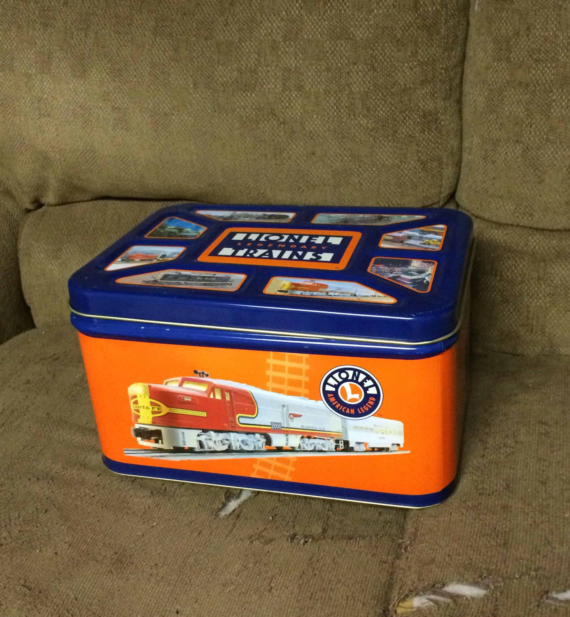 Lionel Trains Tin Chest Toy Chest Lionel Legendary Trains Large Popcorn