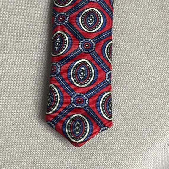 Wembley Silks Men's Tie, Silk Tie, Red Tie with B… - image 6