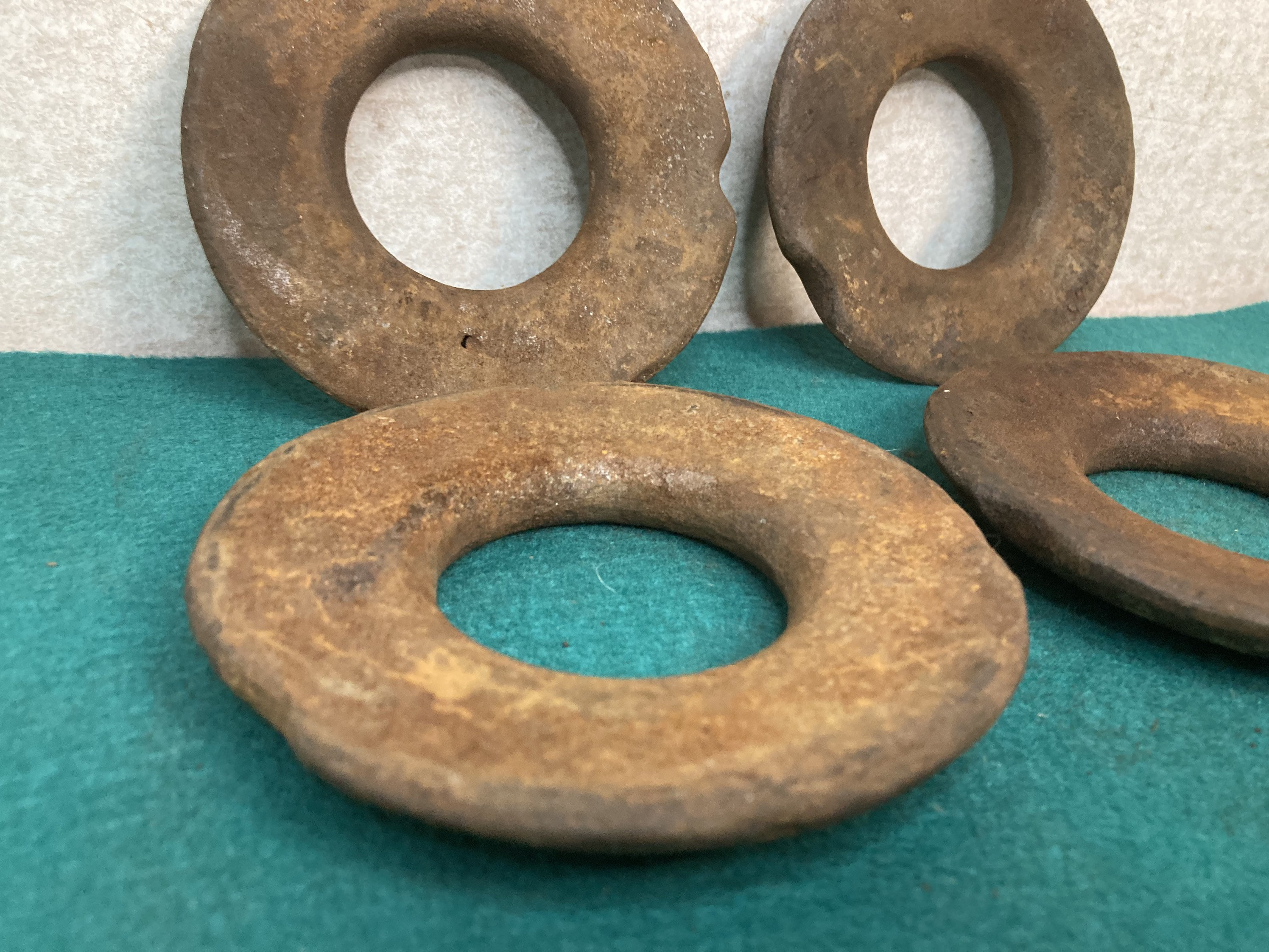 Antique Iron Pitching QUOITS, Outdoor Lawn Party Game, Amish