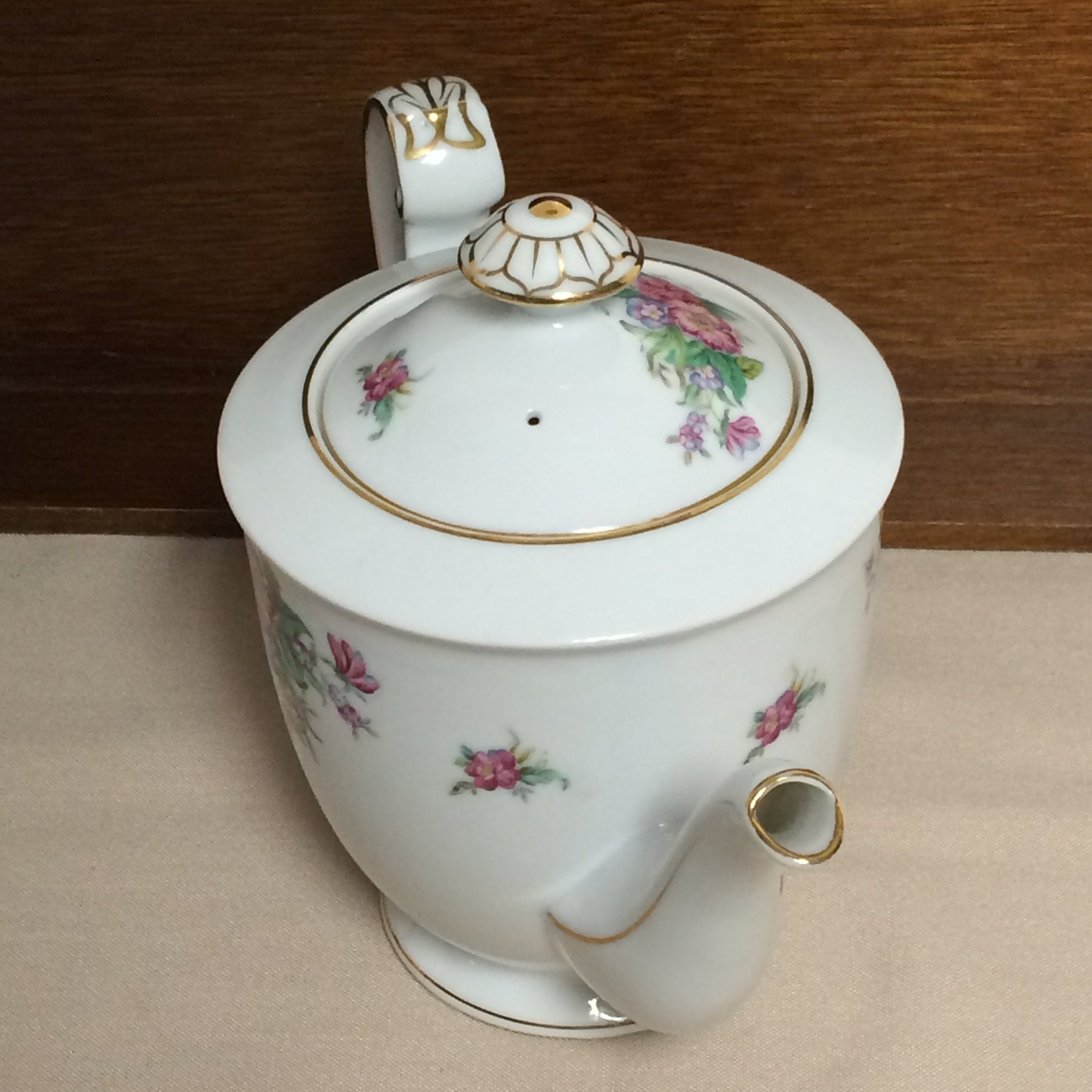 Jyoto China, Made in Japan, Hanford Pattern Teapot, Porcelain Teapot