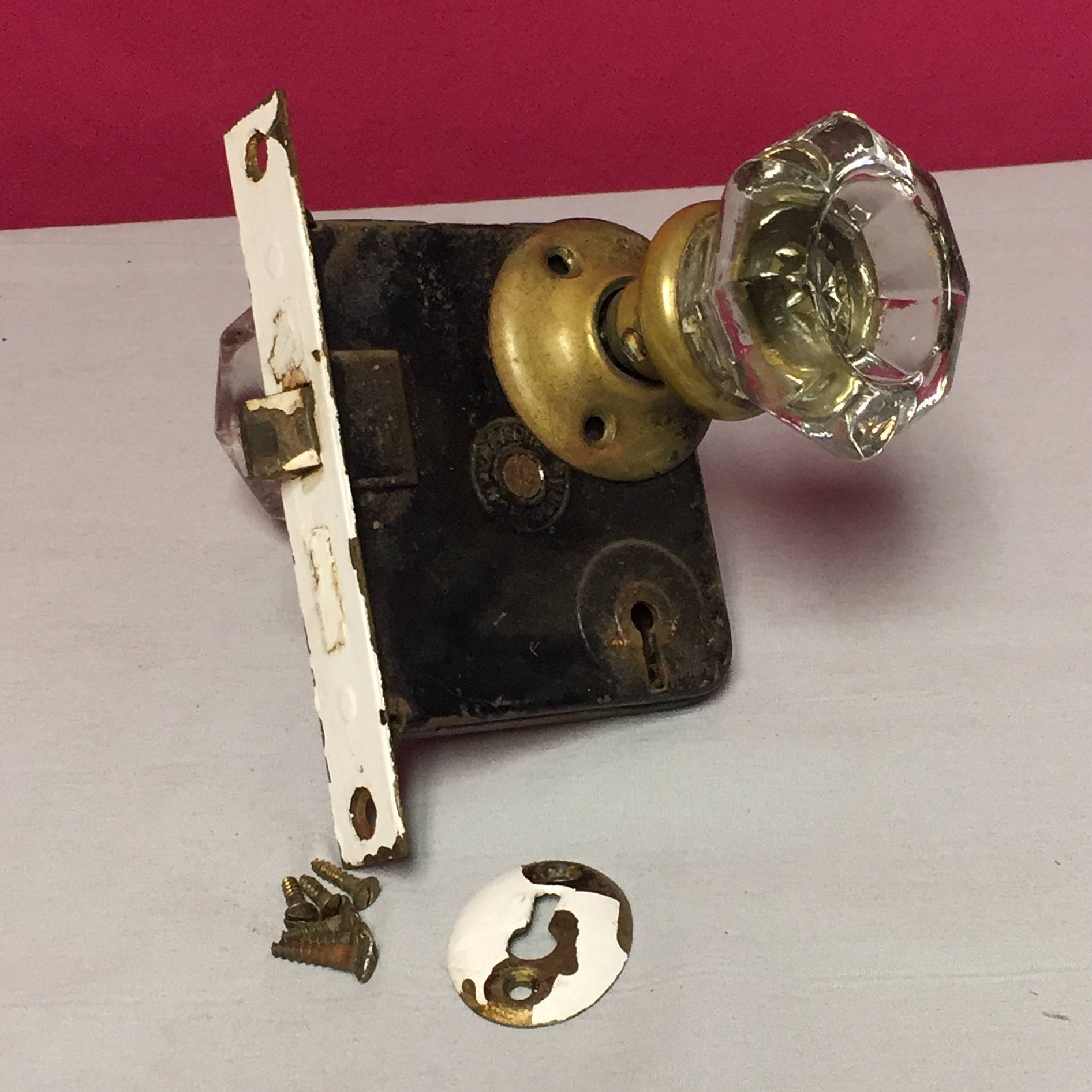 Antique Reading Knob Works Glass Door Knob Mortise Latch