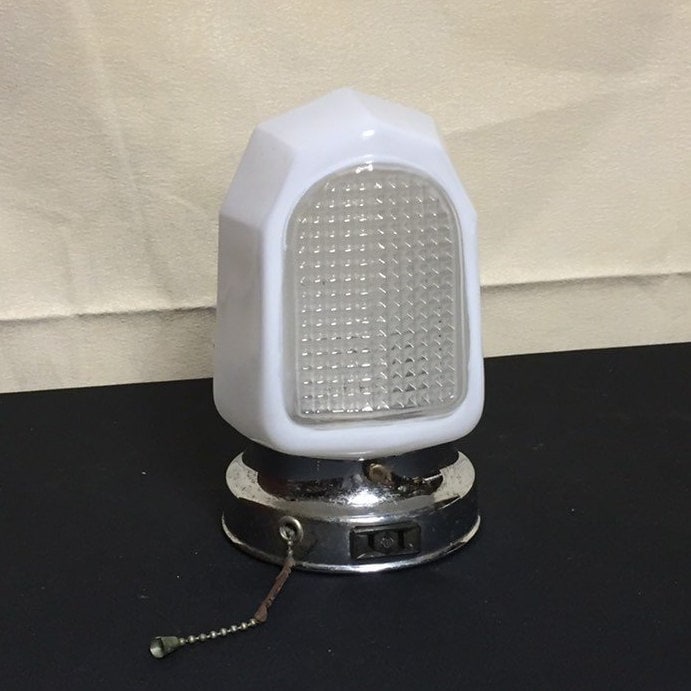 Vintage Mid Century VIRDEN Chrome Electric Wall Sconce Fixture Bathroom