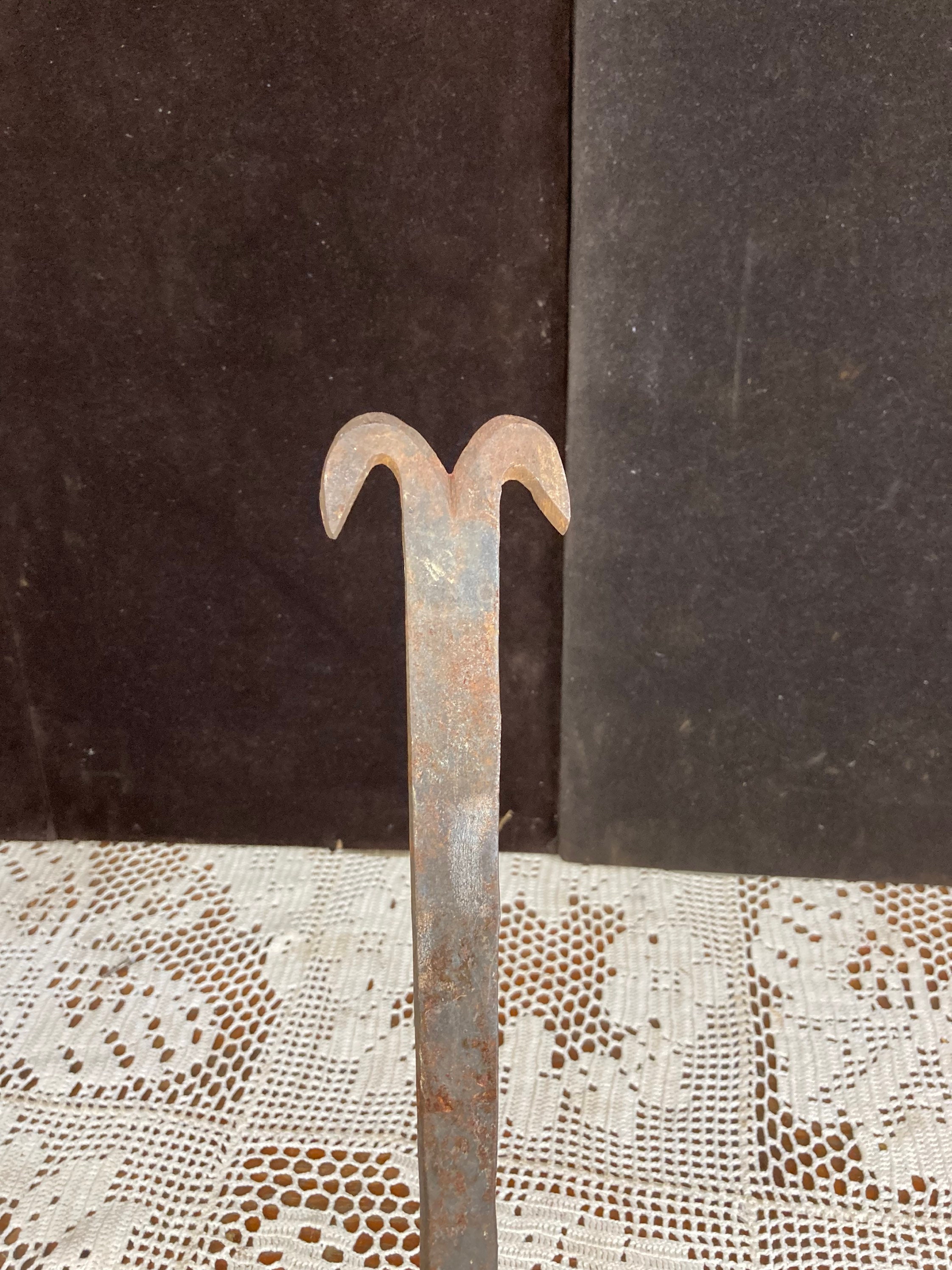 Antique Slate Roofing Shingle Hook Tool, Slater's Roofing Tool