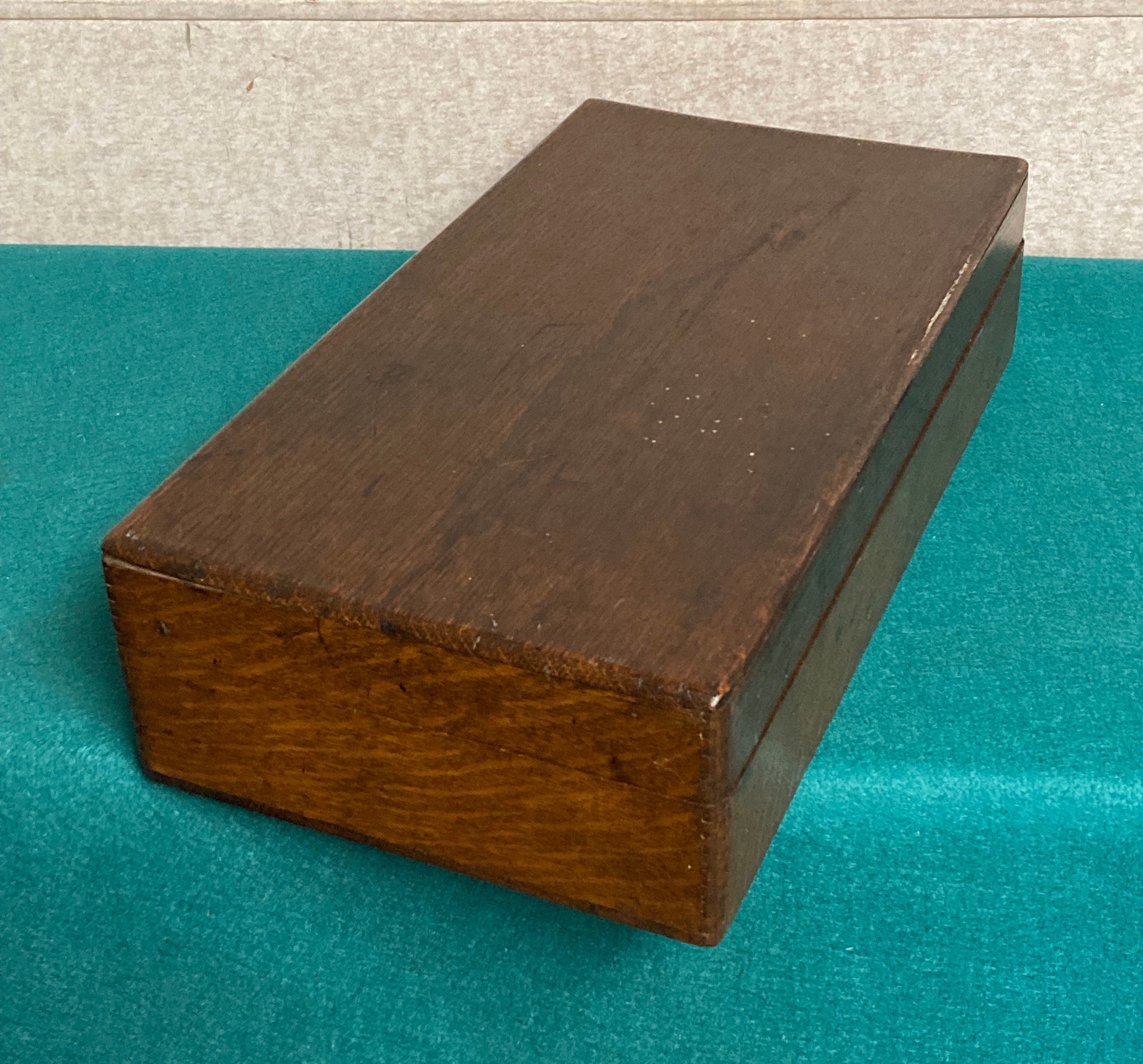 Rush Park Seed Co. seed display box, Independence, Iowa, dovetailed hinged  wooden box - The Junk Parlor