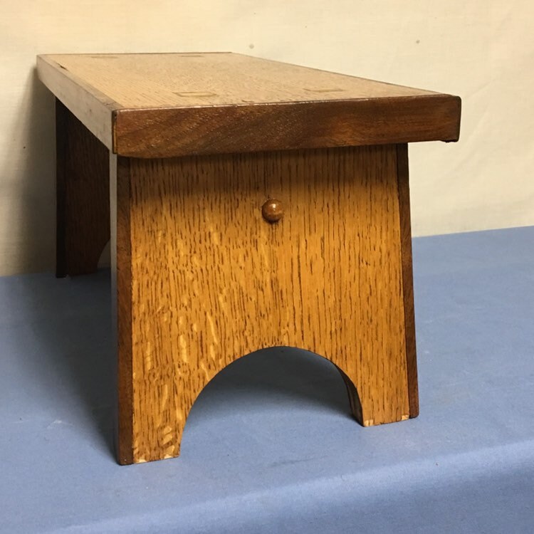 Handmade Mortise and Tenon Stool, Wooden Step Stool, Wood Foot Stool