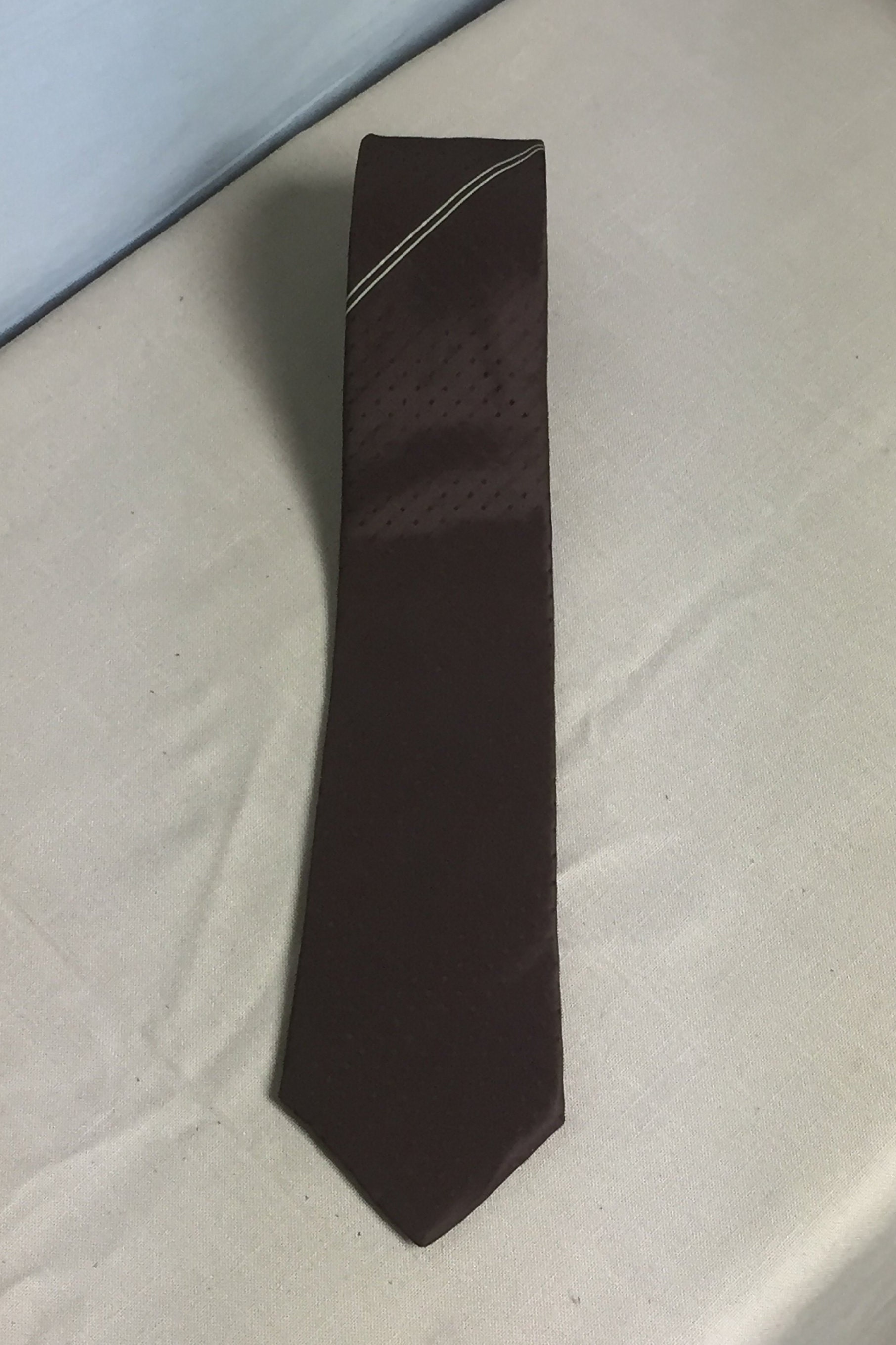 Don Loper Bevery Hills Men's Tie, Brown Polyester Tie, Brown Textured ...