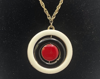 Enamel Pendant, 3 Circle Hobe Rainbow Pendant