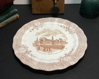 Wedgewood Plate, Columbian Exposition, Electrical Building, Ceramic Plate, Porcelain Plate