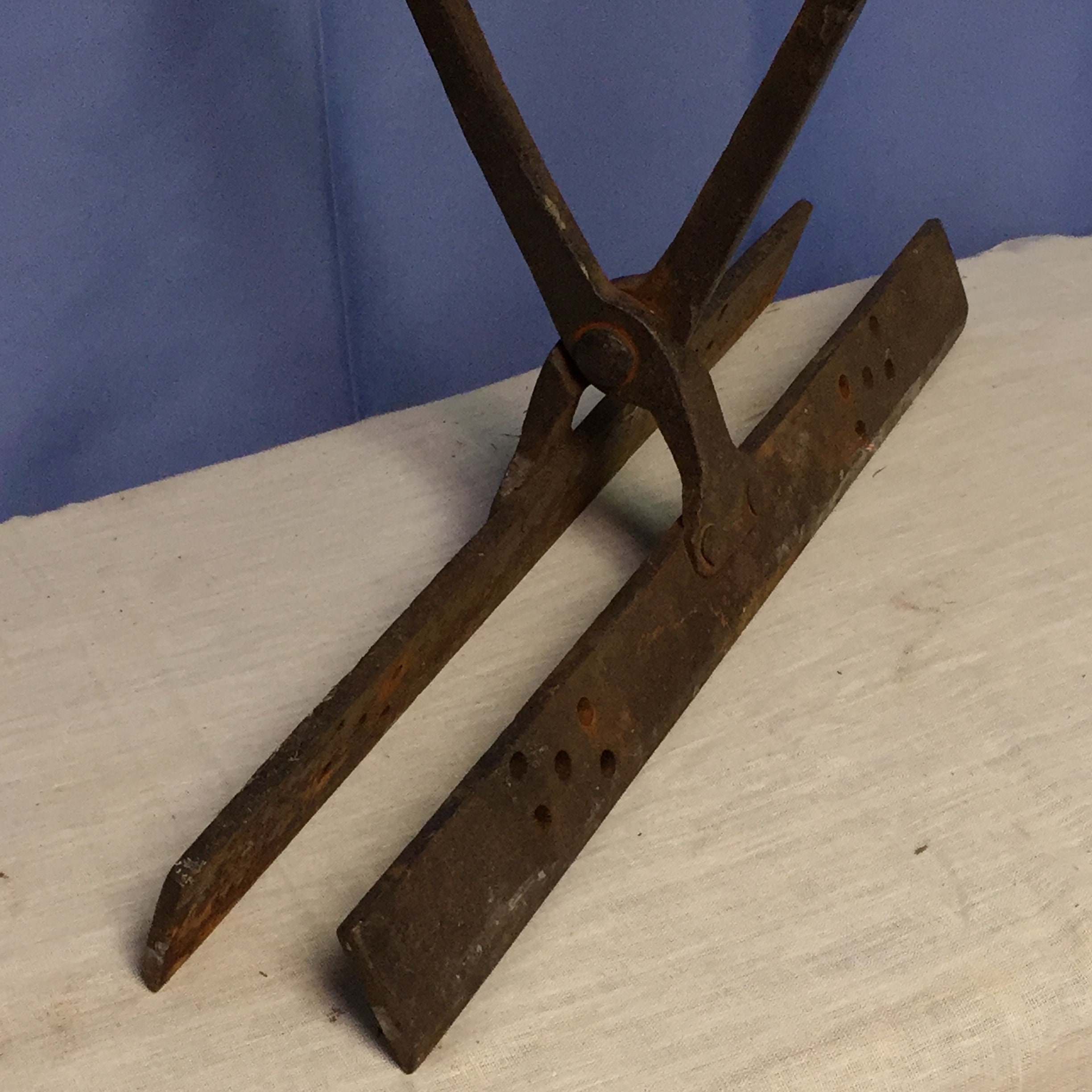 Vintage 18 Tinsmith Metal Roofing Seam Bending Tongs Tool Roof Edge