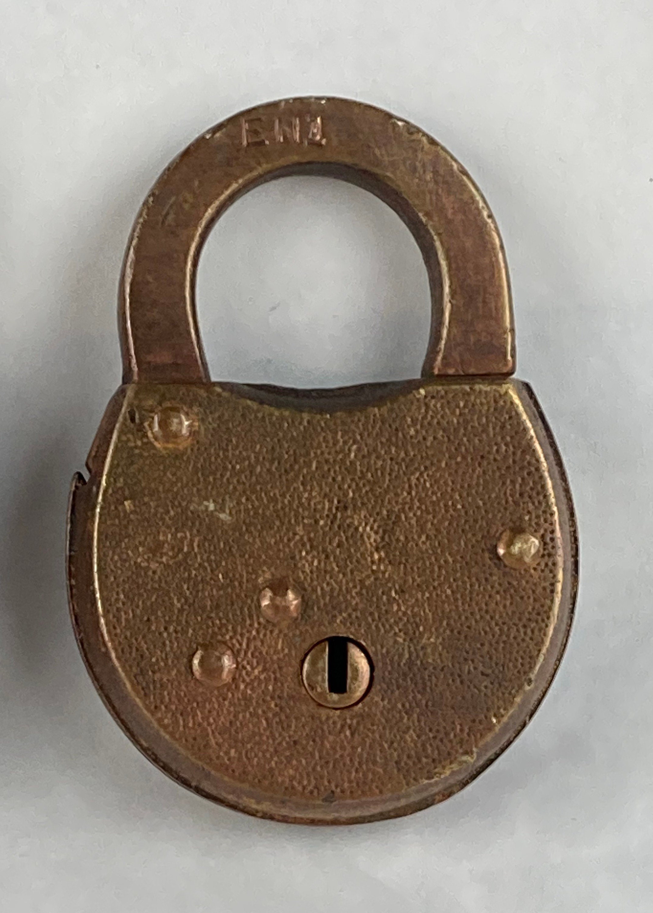 2 Antique Vintage Corbin Brass Padlocks EN1 No Keys