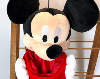 Mickey Mouse Plush Stocking, Green Stripes