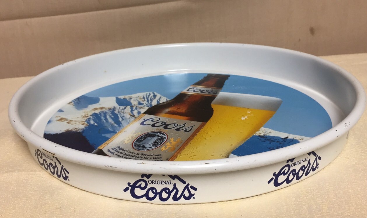 Vintage 1990's Original Coors Beer 13 Serving Tray, Barroom Pub