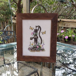 Handcrafted Finished Framed Needlepoint Native American Dancer Needlepoint Pow-Wow Dancer by Jolene Cleo Thompson