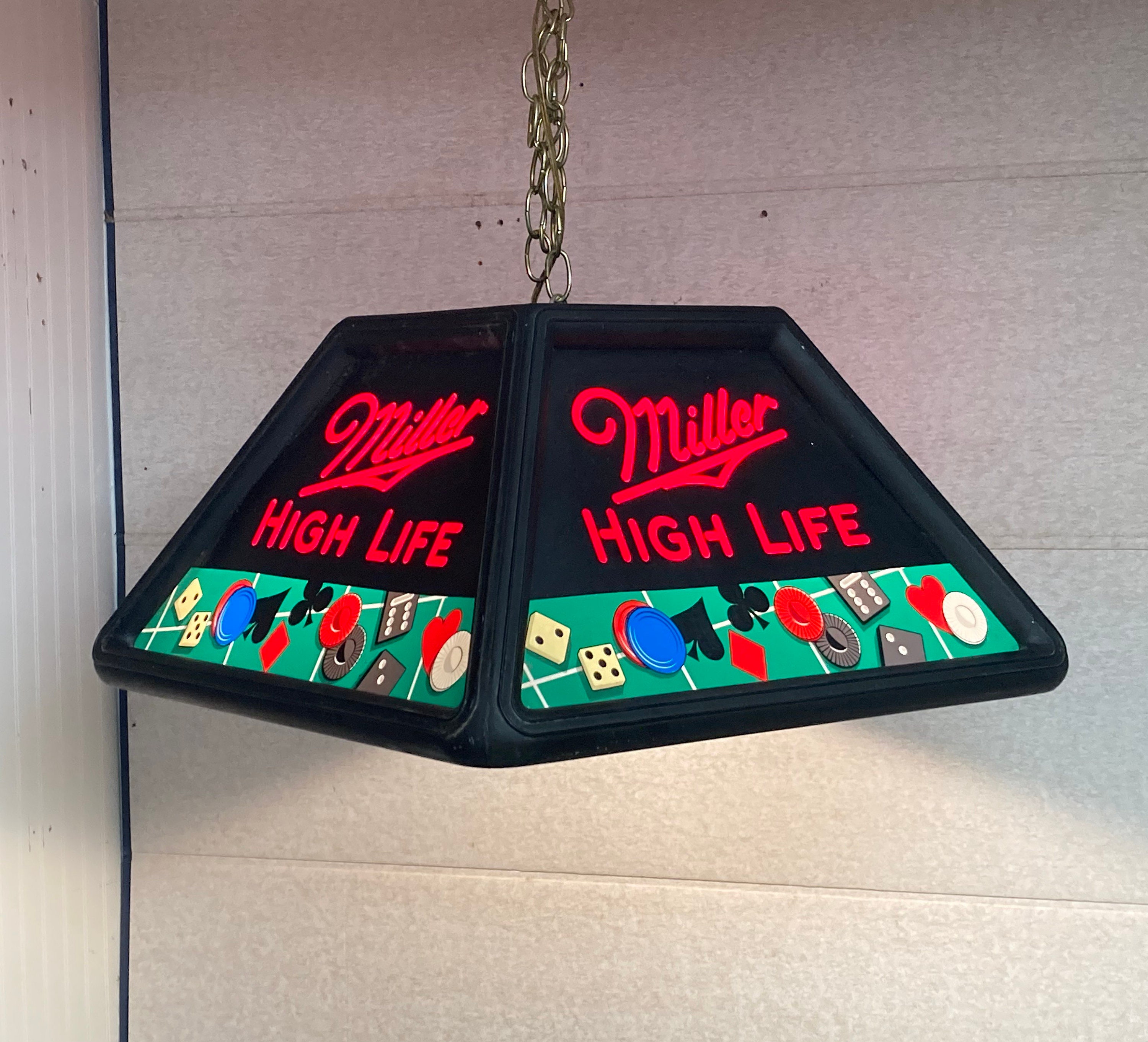 miller lite pool table felt