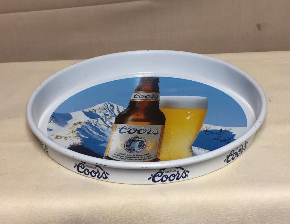 Vintage 1990's Original Coors Beer 13 Serving Tray, Barroom Pub