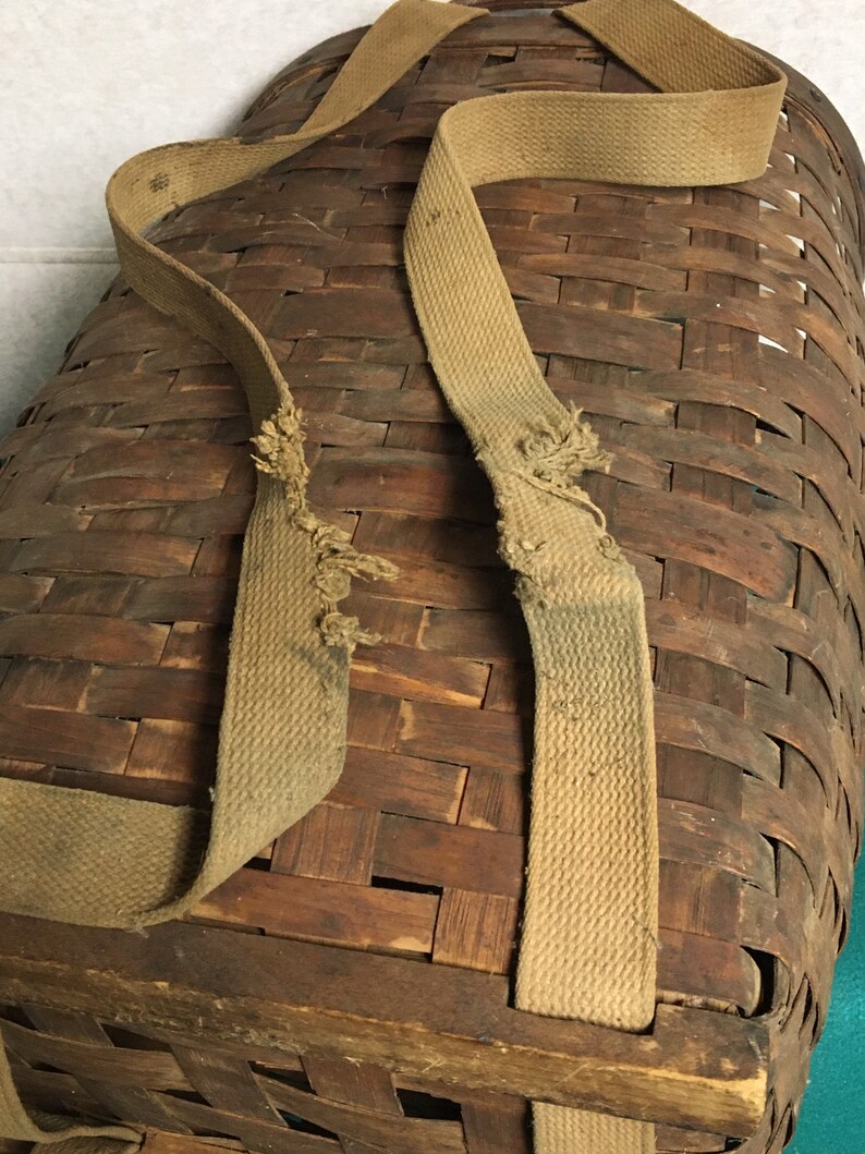 Antique Trappers Basket Hunter's Basket Adirondack Pack Etsy