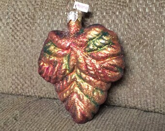 Vintage Blown Glass Christmas Ornament Poland Christmas Tree Ornament
