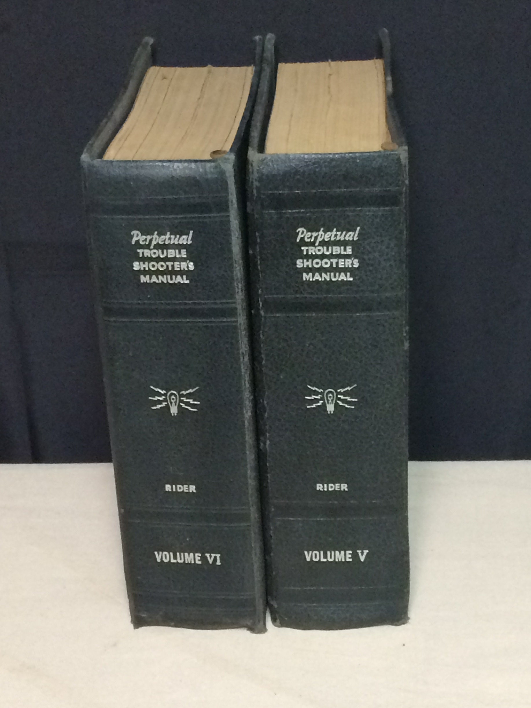 Radio Repair Manuals, Set of 2 John F. Rider Perpetual Trouble Shooters