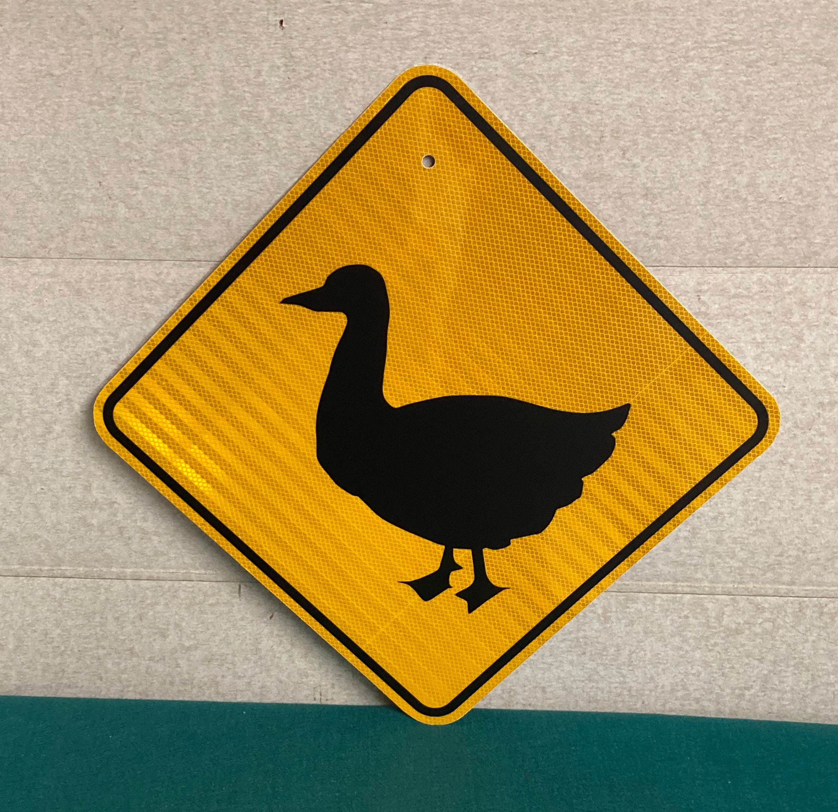 Authentic DUCK CROSSING Road Sign, Real Pennsylvania Street Sign, DOT