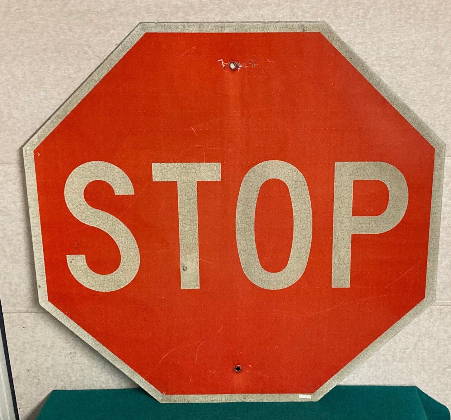 Vintage Authentic 30 Stop Sign, Real Pennsylvania Street Sign