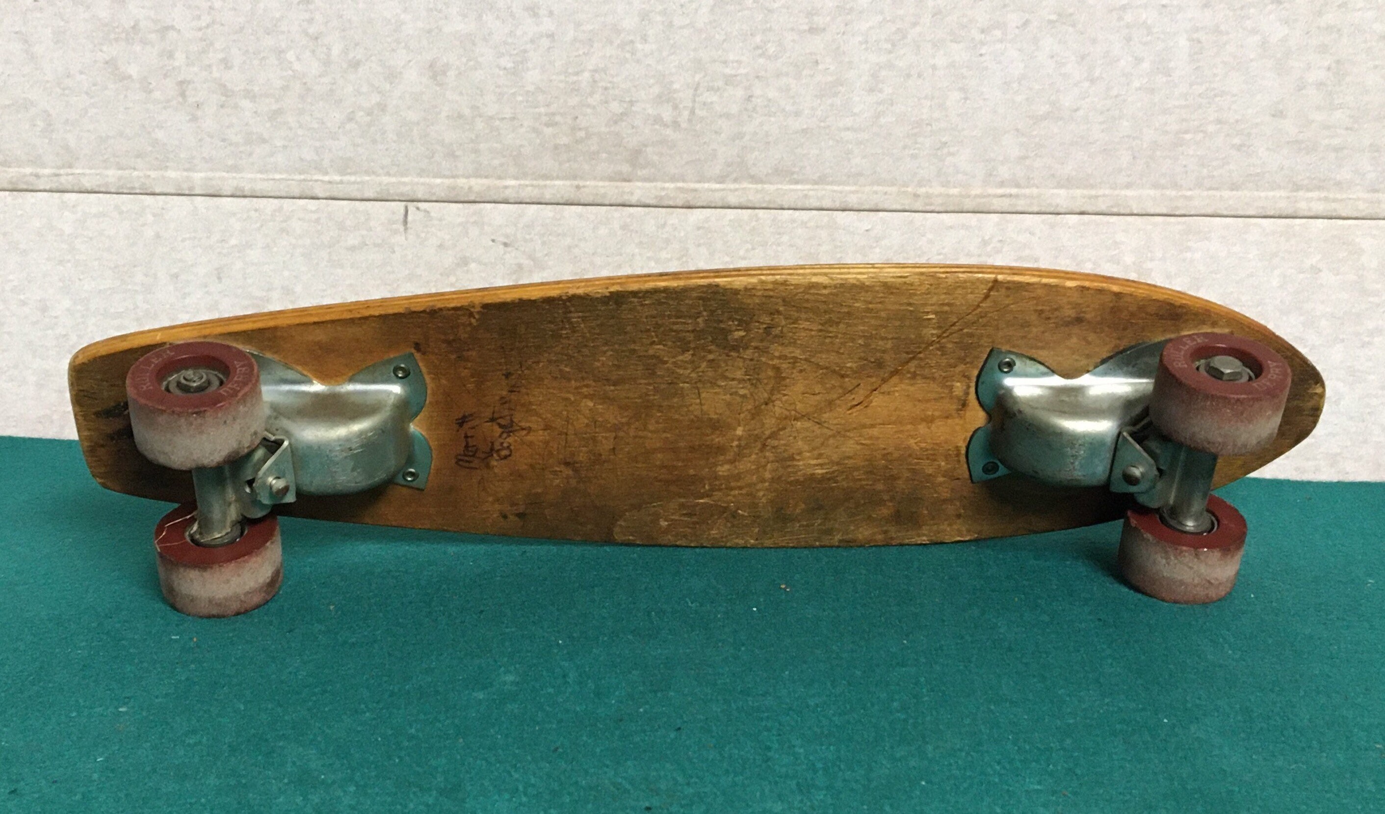 1950'S Mustang Roller Derby 15 Wooden Skateboard, Retro Steampunk