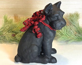 11" Tall Cast Iron Scottish Terrier Dog Figurine: Door Stop