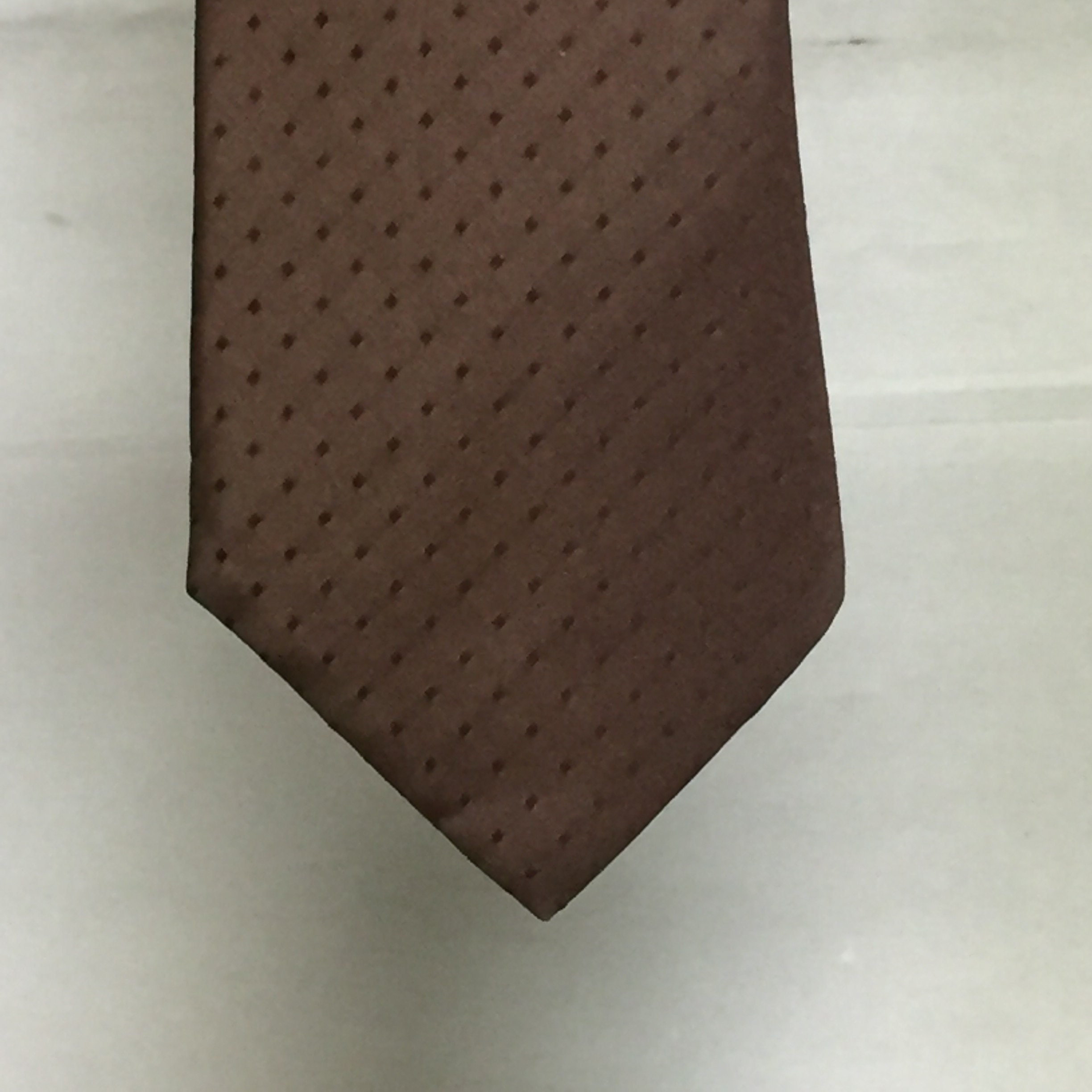 Don Loper Bevery Hills Men's Tie, Brown Polyester Tie, Brown Textured ...