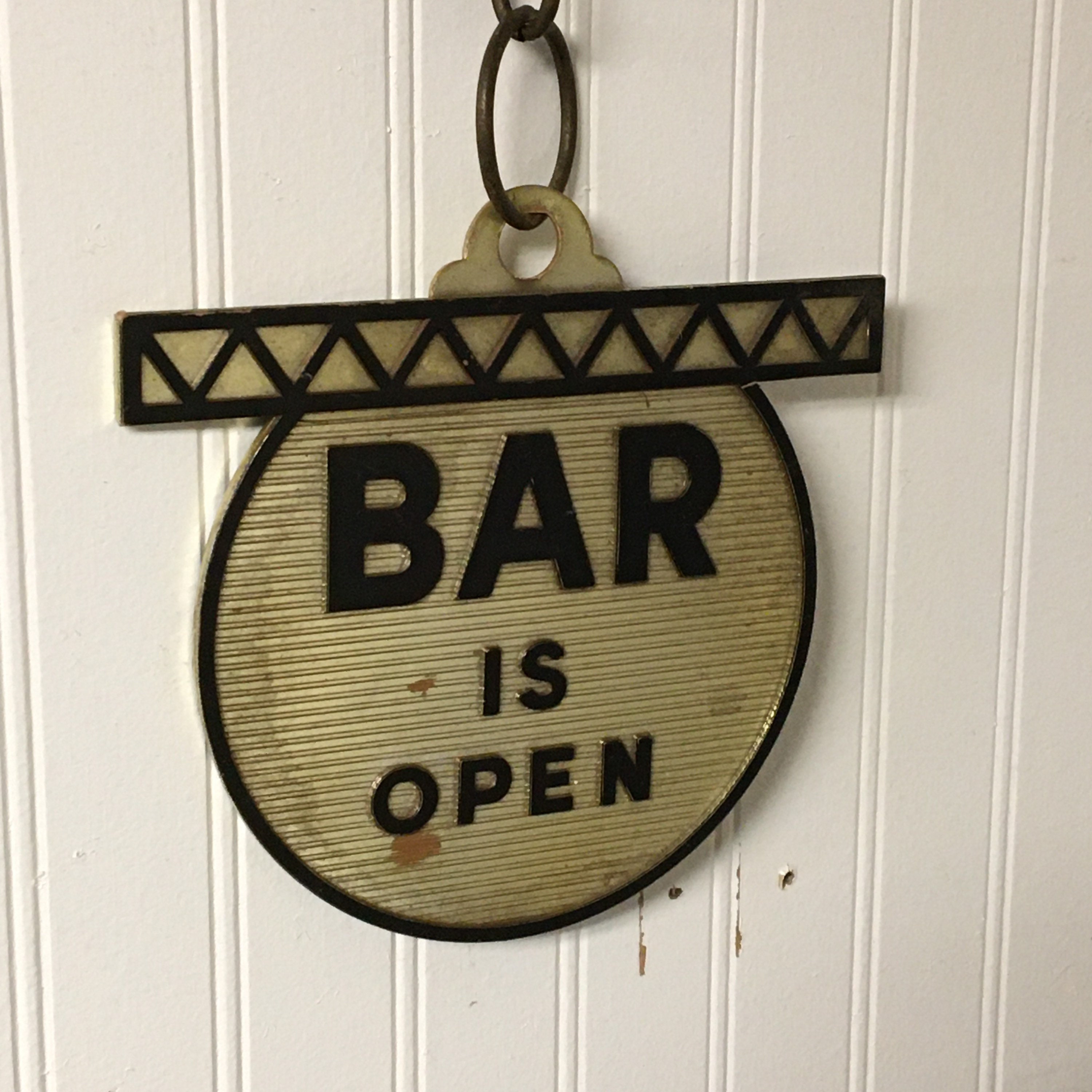 1970's Bar Open Bar Closed Sign, Mid Century Bar Room Front Door Open Sign, Breweriana, Man Cave
