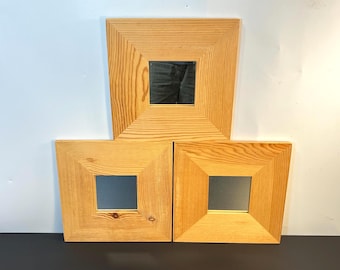 Naturholzrahmen, Ikea Malma Spiegel, 3er Set