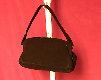 Bienen Davis Purse, Brown Suede, Leather Handbag
