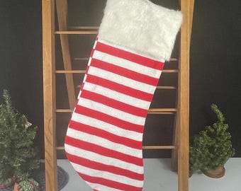 Dan Dee Collector's Choice Stocking, Red and White Stripe