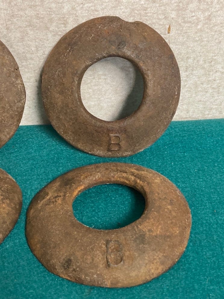 Antique Iron Pitching QUOITS, Outdoor Lawn Party Game, Amish