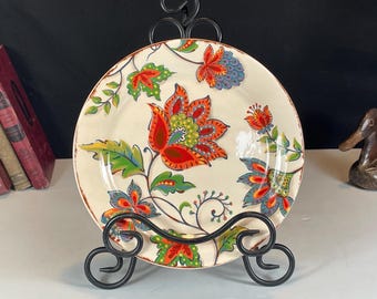 Pier 1 Imports, Ironstone Floral "Elizabeth" Pattern Salad Plate 8-3/4"