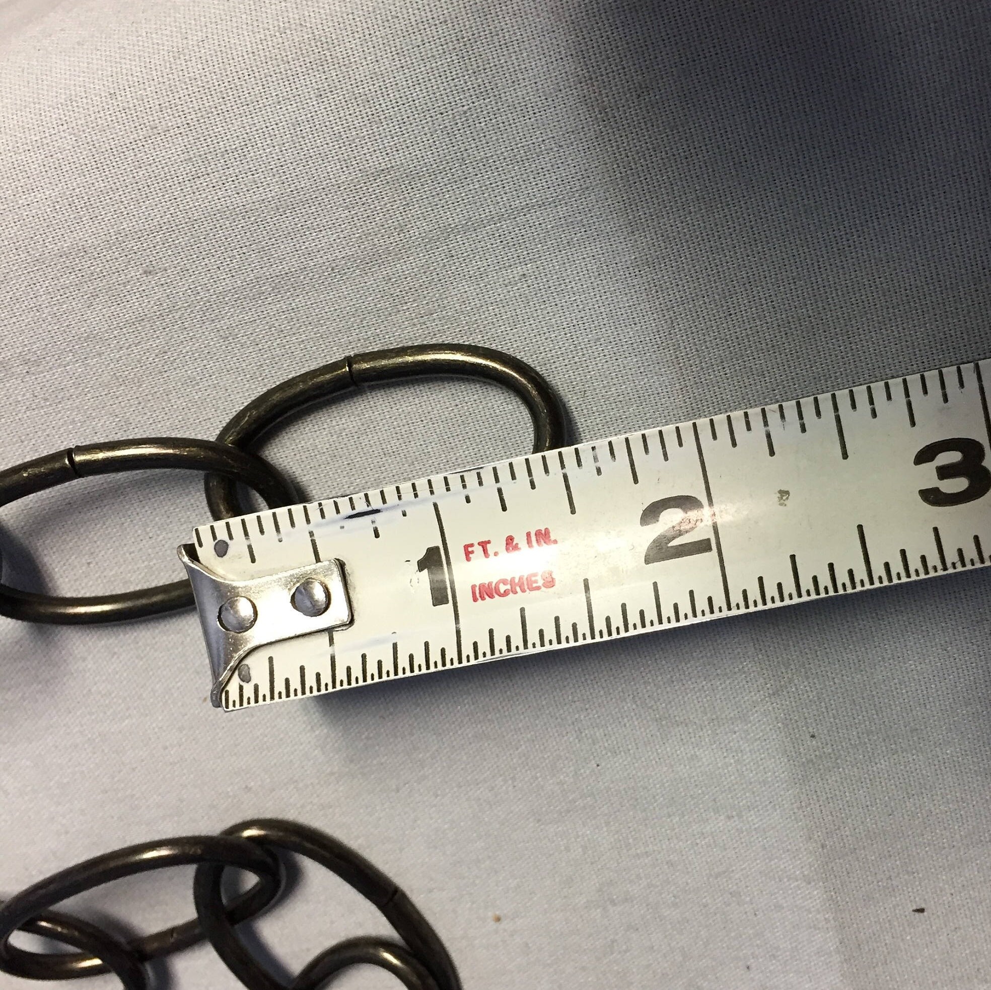 Bulk 50' Roll of Metal Brass Swag Lamp Chain, 11/2 Decorative Antique