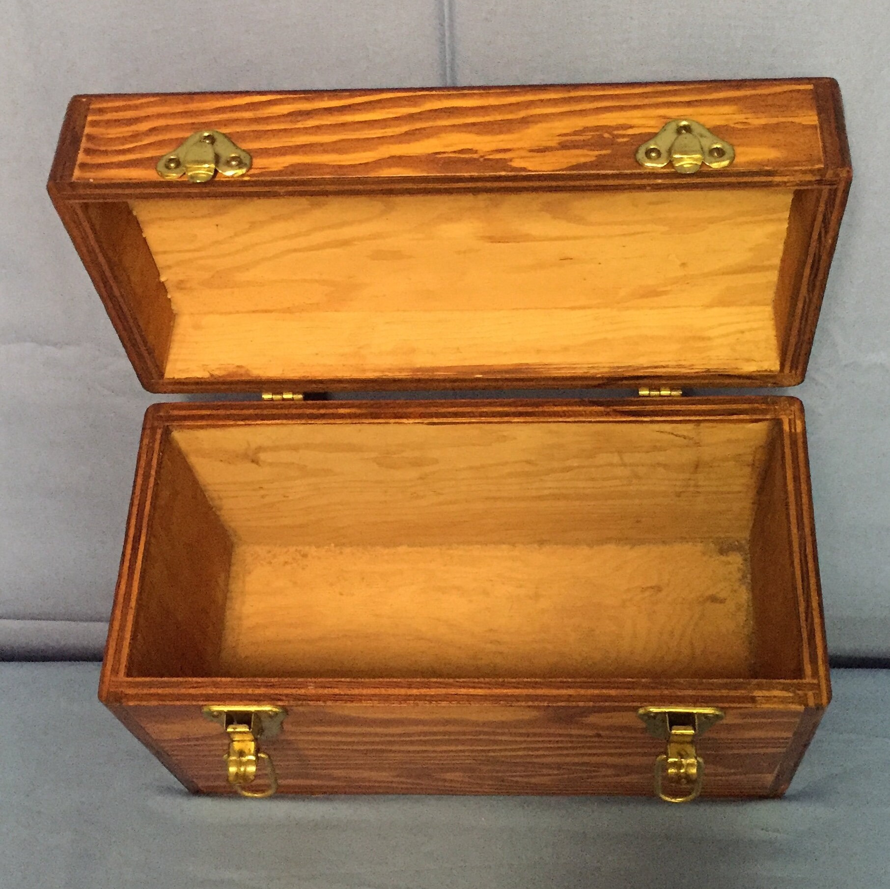 Rustic, Wooden, Hinged Box, Handmade Box, Lidded Box, Box With Latch