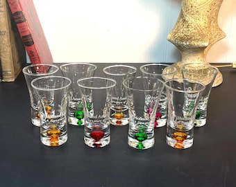 Holland America Line Signature of Excellence Shot Glasses, Set of 9 Multicolored (2oz)