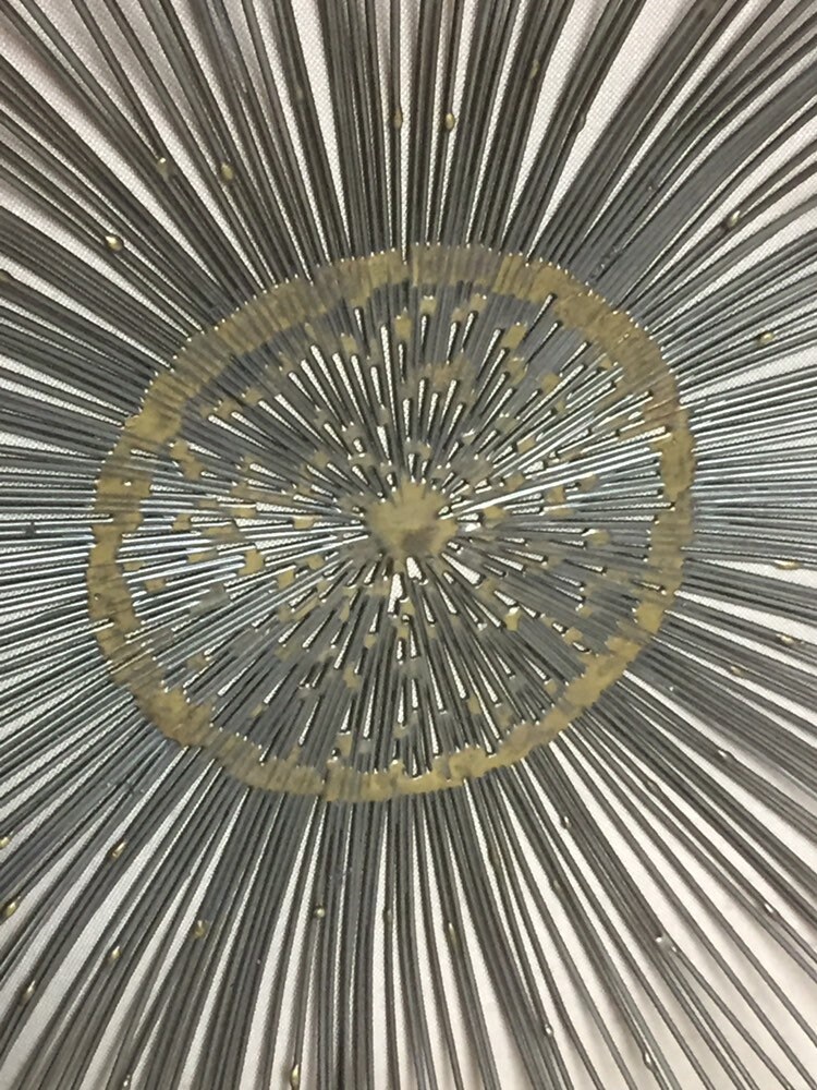 Metal Wire Wall Art, Large Wire Burst Wall Hanging, Wire Flower