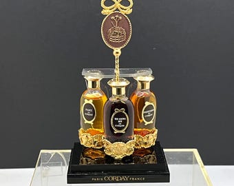Le Trio de Corday French Perfume, In Display Stand,  Fame, Toujours Moi, Possession
