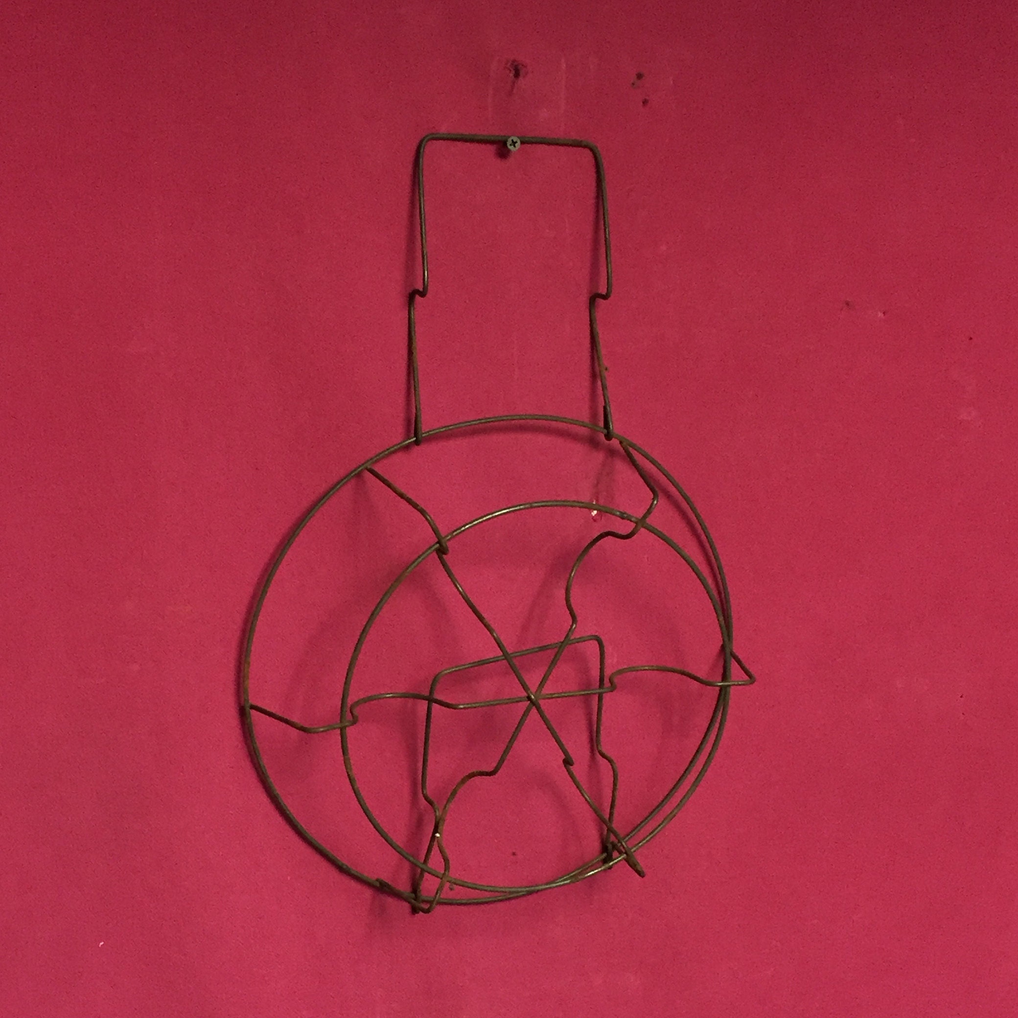 Vintage Wire Canning Rack Basket, 8 Jar Canner Rack Primitive, Rustic, Farmhouse, Cabin Ranch