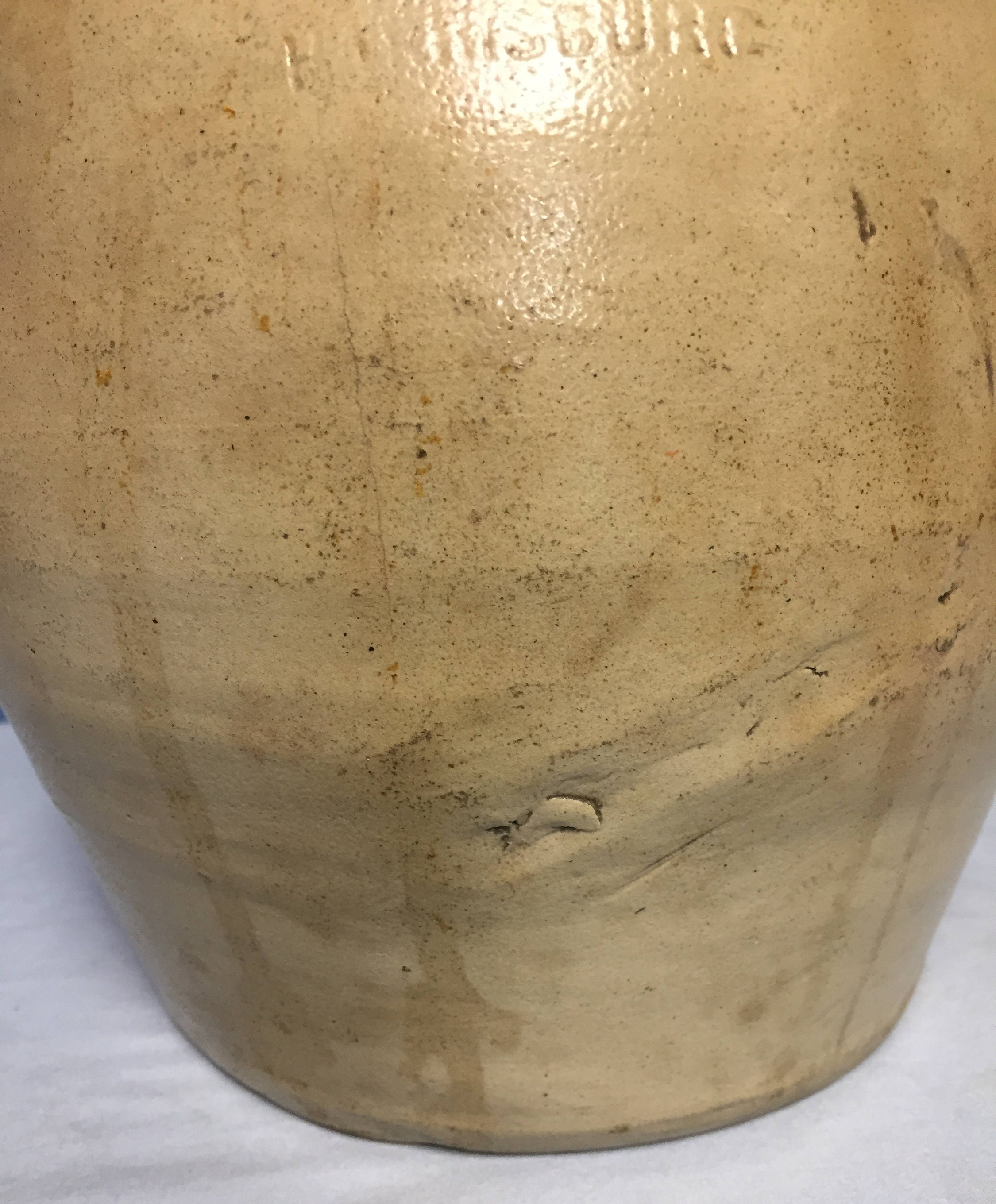 Vintage Stoneware Pottery Crock R.H. Cowden Harrisburg, PA