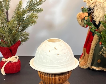 Lithophane Dome Tealight Candle Holder, London Landmarks