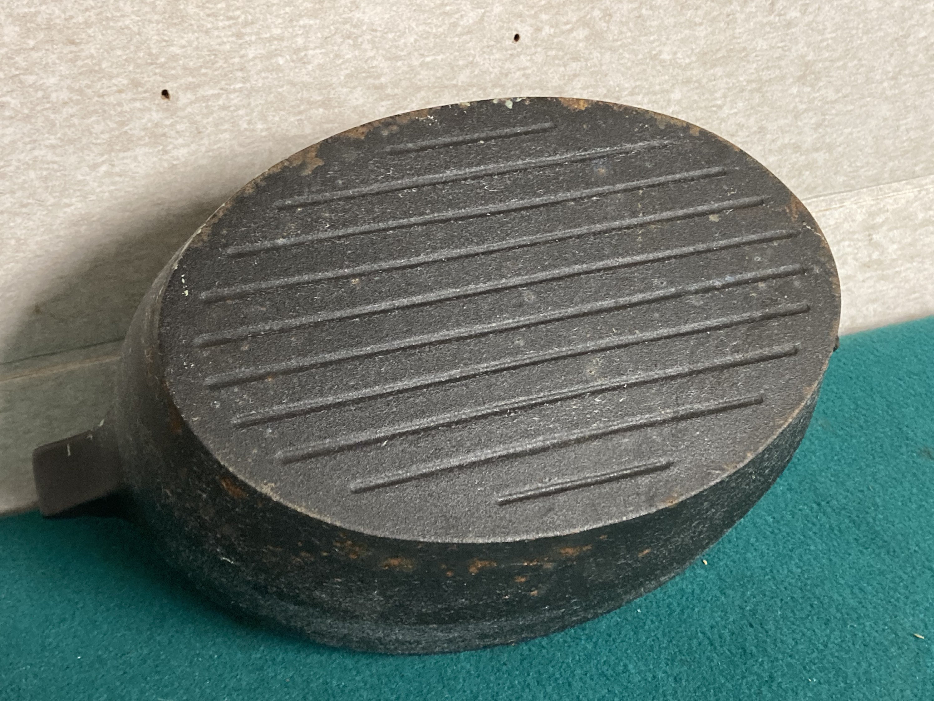 Antique Cast Iron Lattice Top Steamer Pot, Woodstove Humidifier