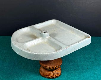 Cast Iron Desk Lamp Base with Pencil Tray, Gooseneck Lamp Base