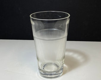 Hazel Atlas Ribbed Kar-Lac Soda Fountain Glass, Mix Serv Glass